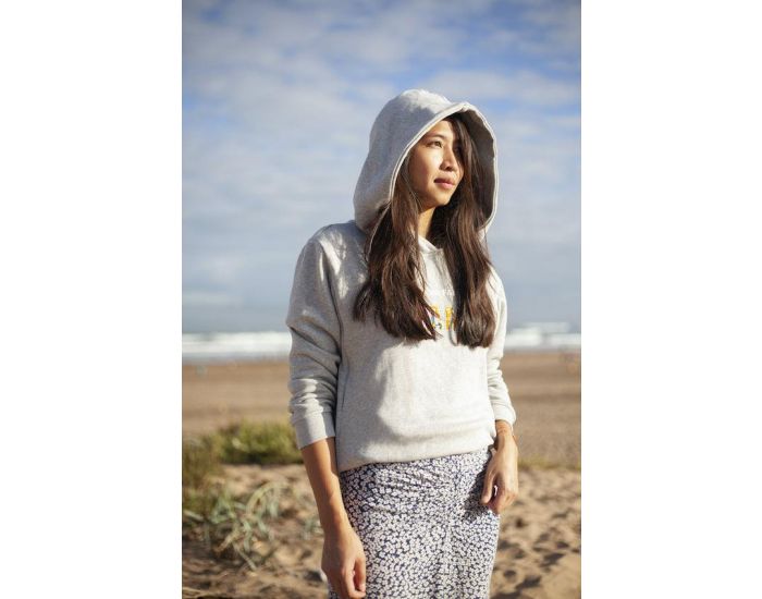 MILKI TRAIN Sweatshirt A Capuche D'Allaitement - Mon Coeur Fait Boum - Mama (3)