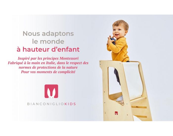 BIANCONIGLIOKIDS Tour d'Observation Montessori Evo Kidsafe + S�curit� Antichute Arri�re - D�s 9mois (15)