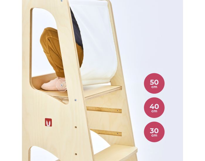 BIANCONIGLIOKIDS Tour d'Observation Montessori Evo Kidsafe + S�curit� Antichute Arri�re - D�s 9mois (4)