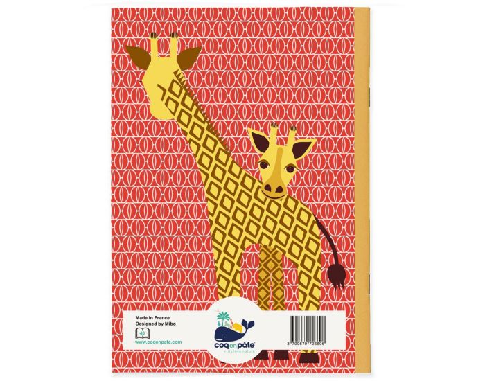 COQ EN PATE Cahier A5 - Girafe Rouge (1)