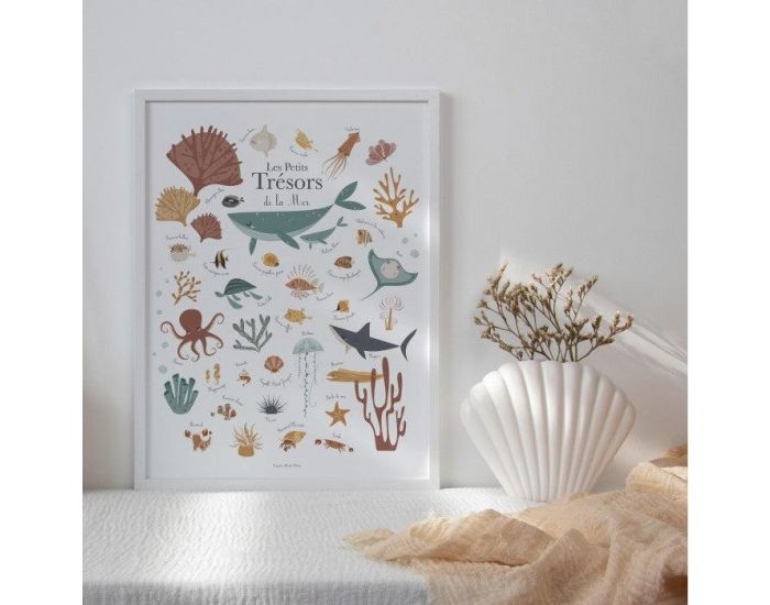 LUTIN PETIT POIS Affiche Les Petits Tr�sors de la Mer - Format A3 (1)