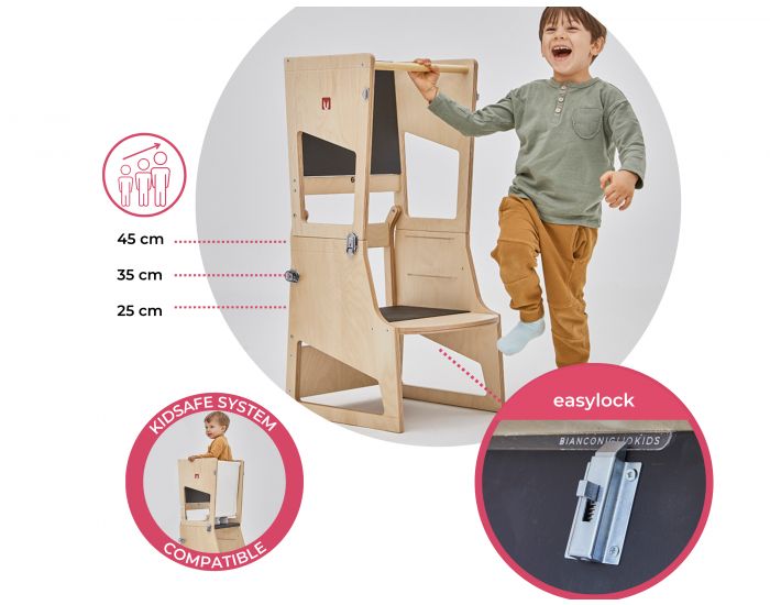 Tour d'Observation Montessori Evolutive & Modulable 11-en-1 Transformer R�glable - D�s 9 mois (1)