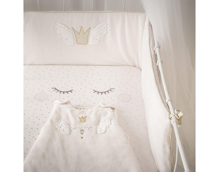 LITTLE CREVETTE Drap-housse Princesse Swan (4)