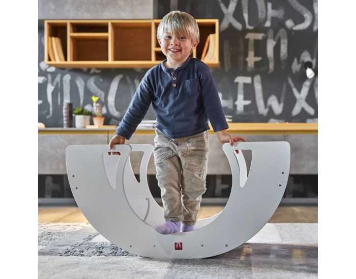 BIANCONIGLIOKIDS Rocker Enfant Modulable 11-en-1 Pont Pikler Dodo Classic - Blanc - Ds 3mois (3)