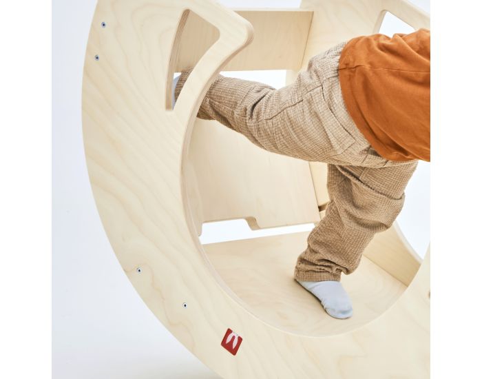 BIANCONIGLIOKIDS Rocker Enfant Modulable 11-en-1 Pont Pikler Dondo Classic - Vernis - D�s 3mois (6)