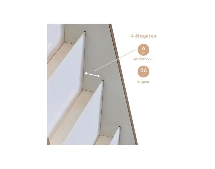 MUMY Biblioth�que Montessori Enfant Exposition Frontale Pleine 80 livres EasyTall - Bois (5)