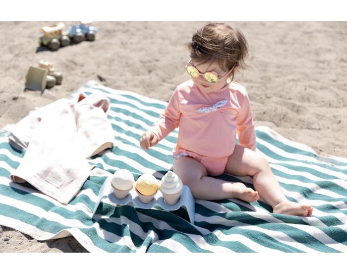 DROLES DE MARMOTS Culotte de Bain Anti-UV B�b� - Margaux P�che (2)