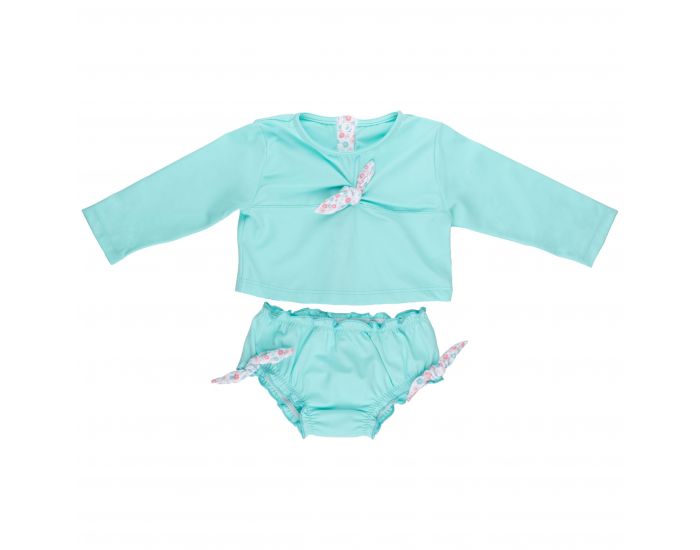 DROLES DE MARMOTS Culotte de Bain Bloomer - Margaux Menthe (1)