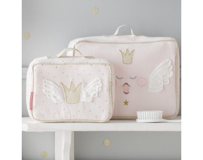 LITTLE CREVETTE Trousse de toilette valisette Princesse Swan - grand format (1)
