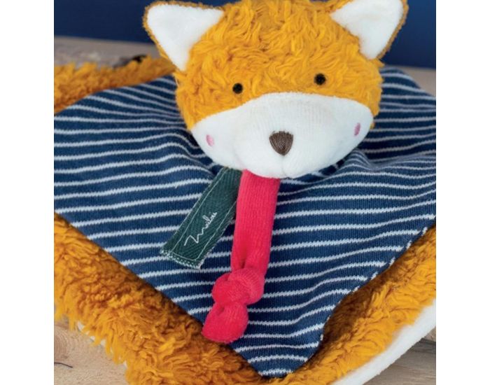 MAILOU TRADITION Doudou Plat Renard en Coton Biologique - 25 cm (2)