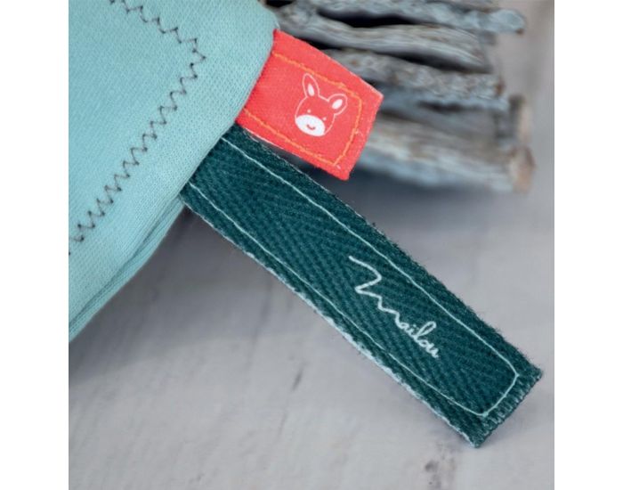 MAILOU TRADITION Peluche Ane avec Doudou en Coton Biologique - 15 cm (1)