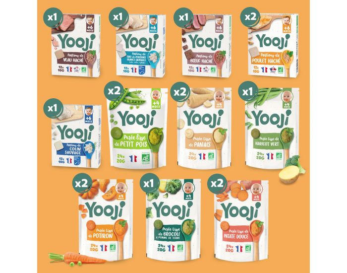 YOOJI Spcial Diversification Alimentaire - 16 portions - Ds 6 mois (1)