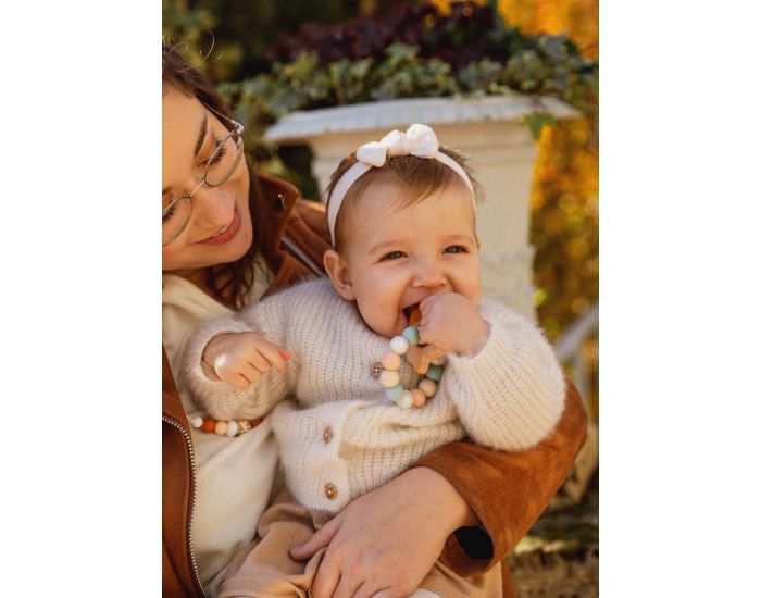 MAWEN MATERNE Hochet Silicone Bois - Coquillage - D�s 4 mois (1)