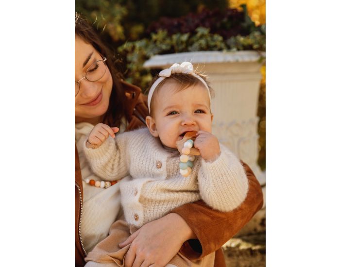 MAWEN MATERNE Hochet Silicone Bois - Coquillage - D�s 4 mois (2)