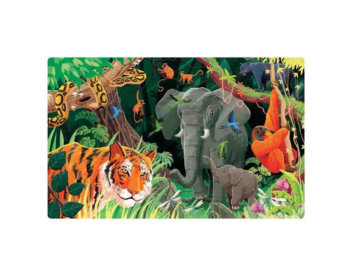 SASSI JUNIOR Puzzle & Livre - La Plan�te en Danger - La Jungle (2)