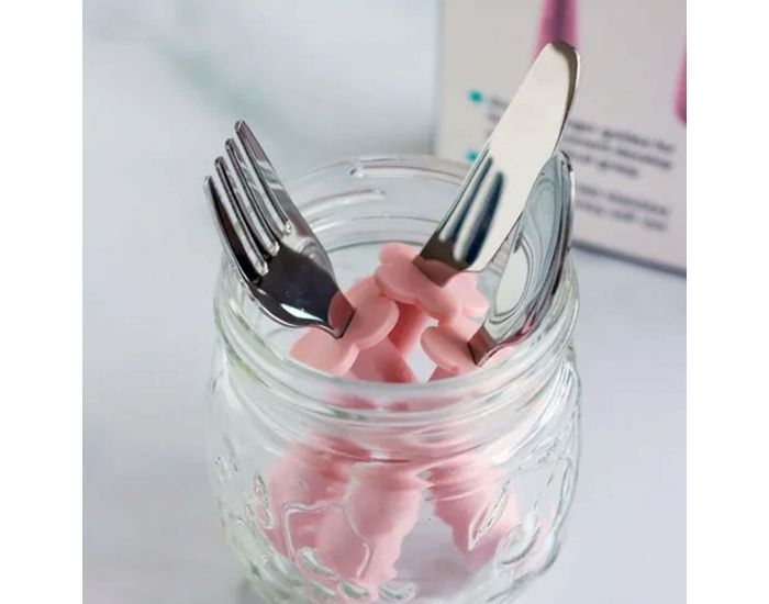 GRABEASE Couverts Ergonomiques Inox - 3 Pi�ces - D�s 18mois (1)