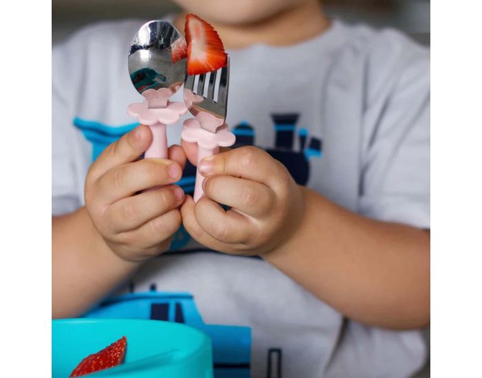 GRABEASE Couverts Ergonomiques Inox - 3 Pi�ces - D�s 18mois (2)