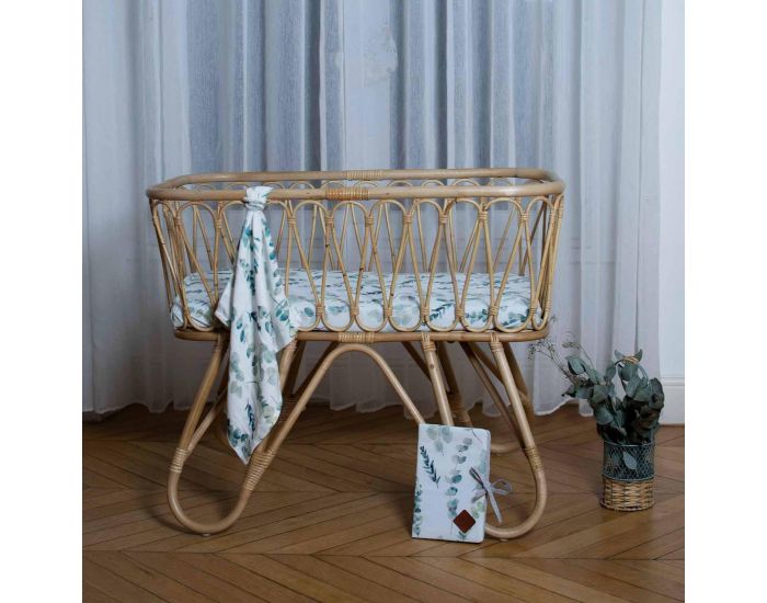 SEVIRA KIDS Maxi Lange Couverture en Viscose de Bambou - Eucalyptus Eucalyptus (3)