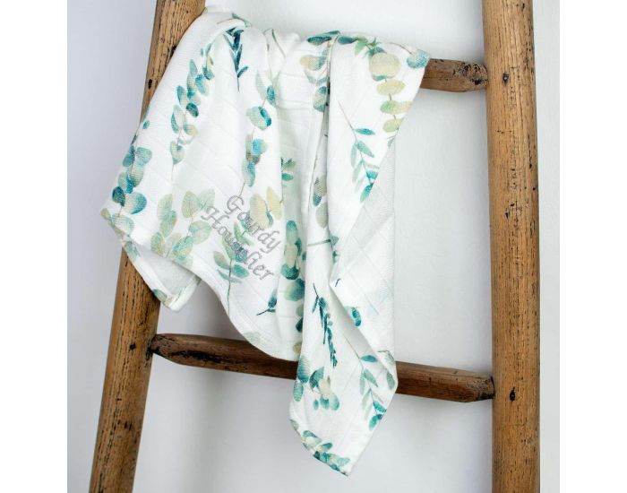 SEVIRA KIDS Maxi Lange Couverture en Viscose de Bambou - Eucalyptus Eucalyptus (1)