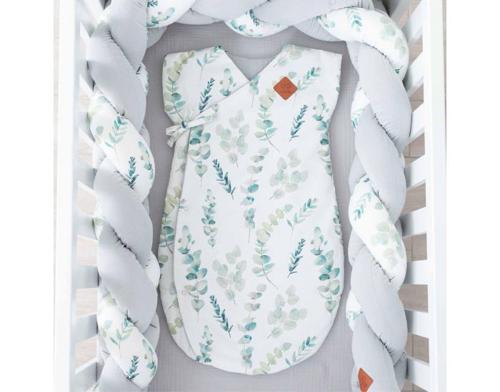 SEVIRA KIDS Maxi Lange Couverture en Viscose de Bambou - Eucalyptus Eucalyptus (7)