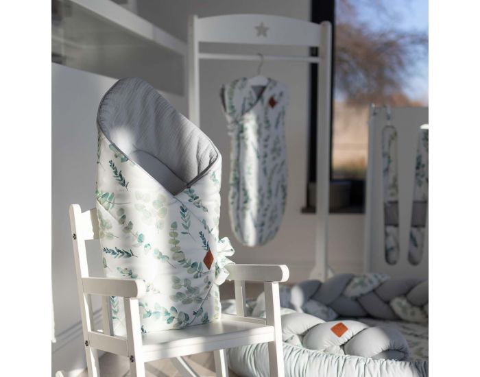 SEVIRA KIDS Maxi Lange Couverture en Viscose de Bambou - Eucalyptus Eucalyptus (8)
