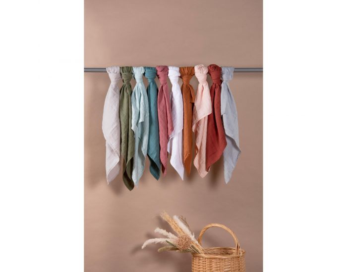 KADOLIS Langes Coton Bio Unis - Lot de 3 (9)