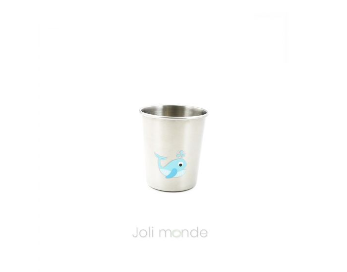 JOLI MONDE Ensemble de 4 P'tites Timbales Inox - 180ml fushia, bleu, jaune,vert (2)