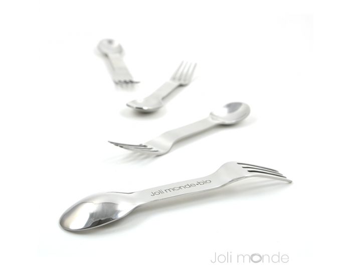 JOLI MONDE In Steel, Couverts 2-en-1 - Inox (2)