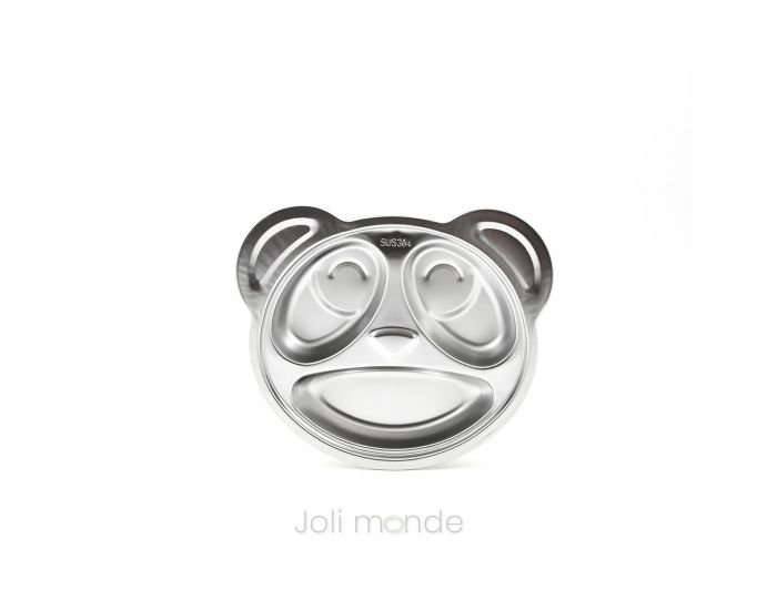 JOLI MONDE Plateau Repas 3 Compartiments Kids - Poca le Panda (1)