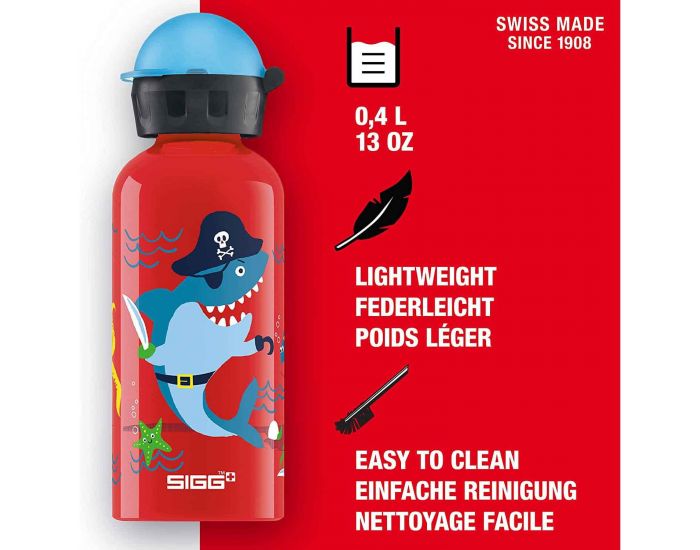 SIGG Gourde pour Enfant en Aluminium - Pirates Sous-Marin - 0,4L (3)