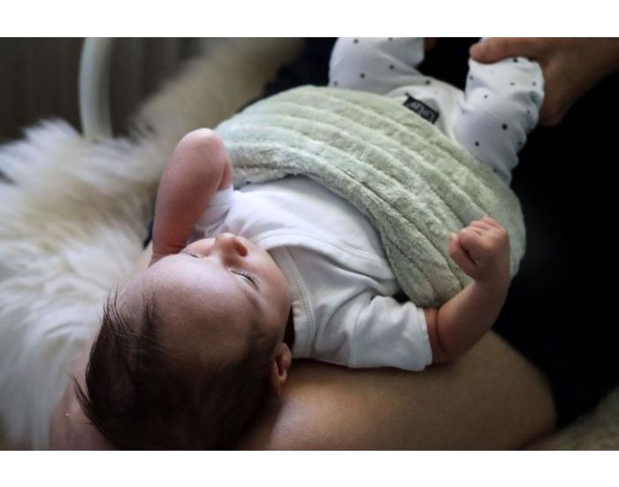 KIPKEP Bouillotte s�che d�houssable aux graines de lin - Pale Green - KIPKEP (3)