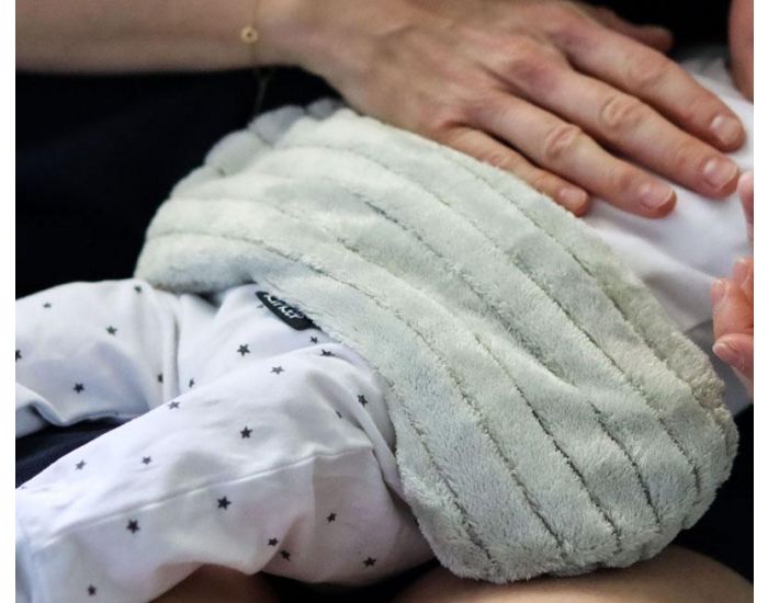 KIPKEP Bouillotte s�che d�houssable aux graines de lin - Pale Green - KIPKEP (4)