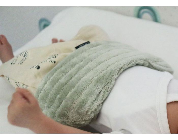 KIPKEP Bouillotte s�che d�houssable aux graines de lin - Pale Green - KIPKEP (2)