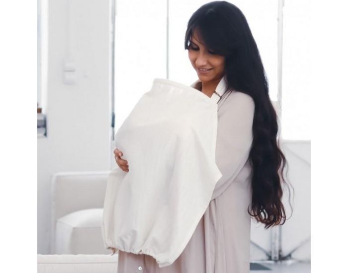 NL & SENS Tablier d'Allaitement en Coton Bio - cru (1)