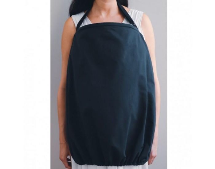 NL & SENS Tablier d'Allaitement en Coton Bio - Noir (1)