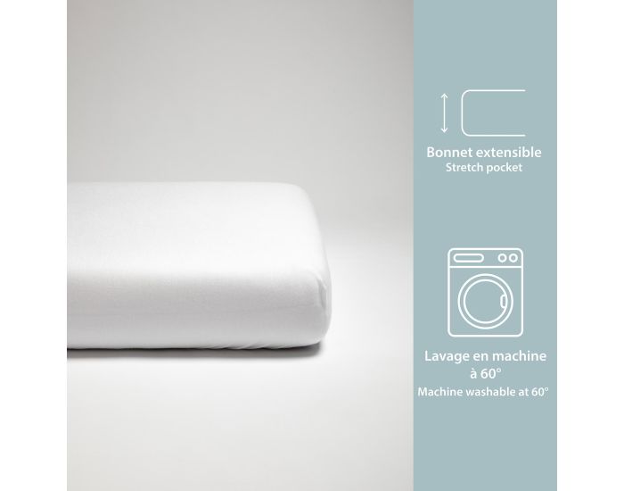 KADOLIS Al�se Drap Housse B�b� Imperm�able Jersey Tencel - Terracotta (3)