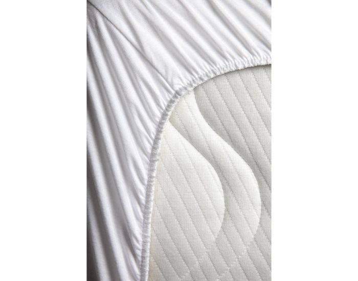 KADOLIS Al�se Drap Housse B�b� Imperm�able Jersey Tencel - Blanc (9)