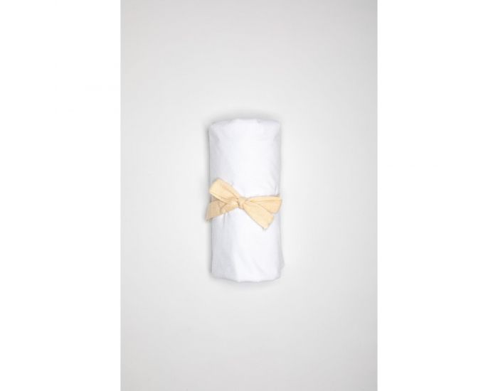 KADOLIS Al�se Drap Housse Enfant Imperm�able Jersey Tencel - Blanc (12)