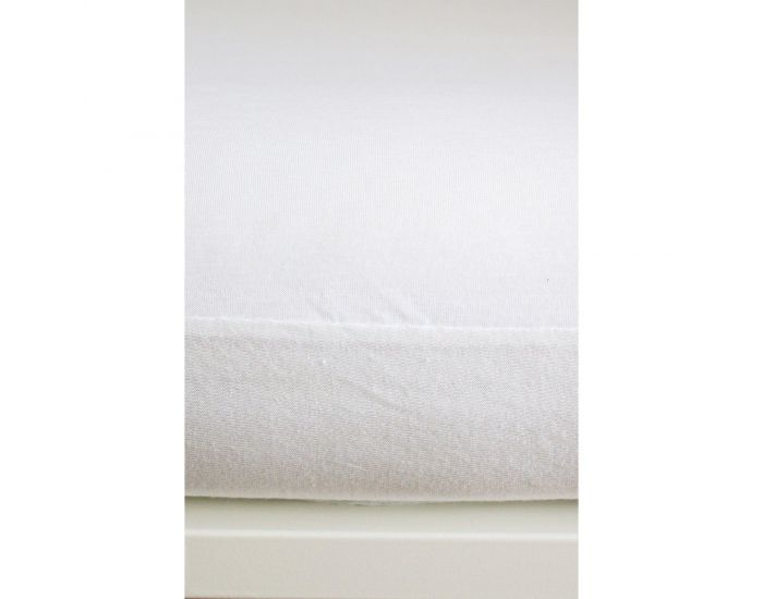 KADOLIS Al�se Drap Housse Enfant Imperm�able Jersey Tencel - Blanc (10)