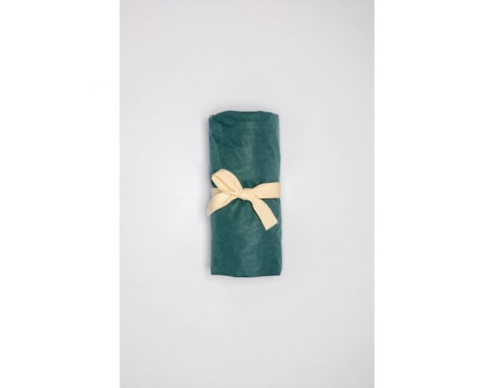 KADOLIS Al�se Drap Housse Enfant Imperm�able Jersey Tencel - Eucalyptus (12)