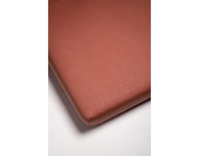 KADOLIS Al�se Drap Housse Adulte Imperm�able Jersey Tencel - Terracotta (8)