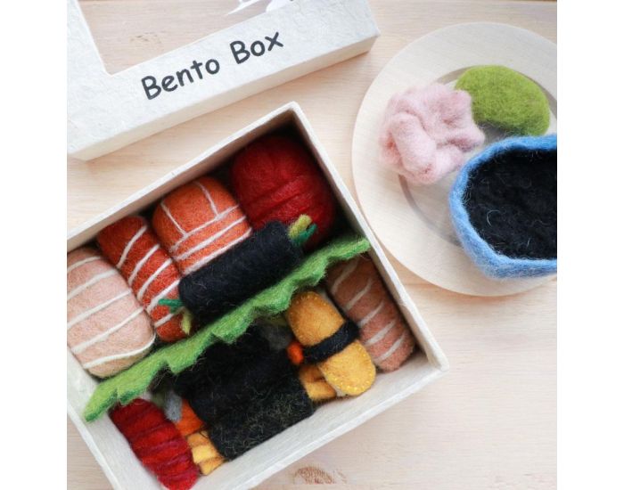 PAPOOSE TOYS Set Repas en Laine Feutr�e - Sushi - D�s 3 ans (2)