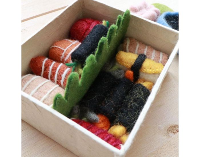 PAPOOSE TOYS Set Repas en Laine Feutr�e - Sushi - D�s 3 ans (4)