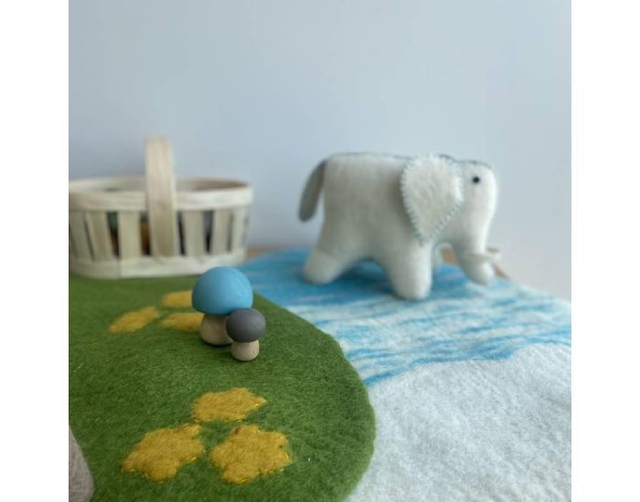 PAPOOSE TOYS Tapis de Jeu Laine Feutr�e � Set Oc�an et Prairie - D�s la Naissance (7)