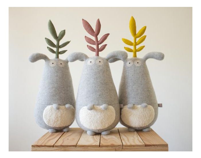 LES GUGUS Peluche Laine et Coton Bio - Gugus Plante Jaune - D�s la Naissance (3)