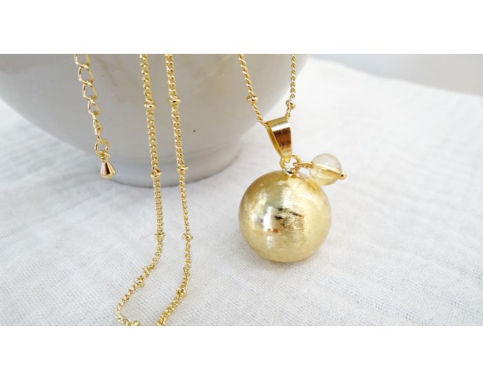 MADELEINE ET MAMAN Bola de Grossesse - Bross Or Pierre (9)