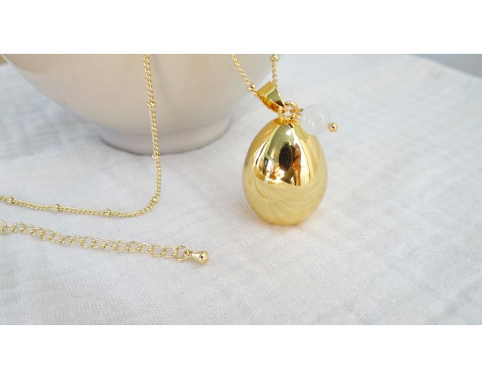 MADELEINE ET MAMAN Bola de Grossesse - Goutte Or Pierre (3)