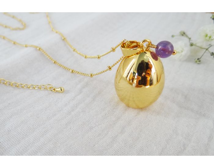 MADELEINE ET MAMAN Bola de Grossesse - Goutte Or Pierre (5)