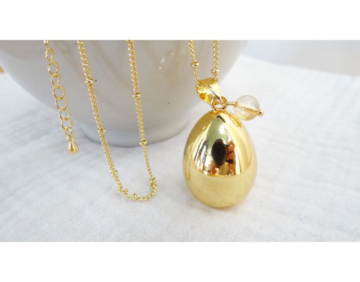 MADELEINE ET MAMAN Bola de Grossesse - Goutte Or Pierre (8)