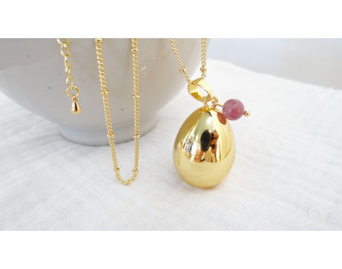 MADELEINE ET MAMAN Bola de Grossesse - Goutte Or Pierre (10)